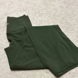 Athleta Flare Army Green Pants